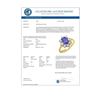 Image 2 : 2.75 CTW Tanzanite & Diamond Ring 14K Yellow Gold - REF-86W4F - 13423