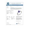 Image 3 : 1.25 CTW Tanzanite & Diamond Ring 18K White Gold - REF-57W3F - 10884