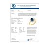 Image 2 : 1.72 CTW Blue Sapphire & Diamond Ring 10K Yellow Gold - REF-44Y5K - 12500