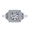 1.75 CTW Solitaire Certified VS/SI Diamond Ring 14K White Gold - REF-496H4A - 38553