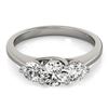 0.5 CTW Certified VS/SI Diamond 3 Stone Wedding Ring 18K White Gold - REF-82Y5K - 28008