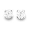 0.50 CTW Certified VS/SI Diamond Solitaire Stud Earrings 14K White Gold - REF-50M9H - 13529