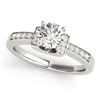 Image 1 : 1.11 CTW Certified VS/SI Diamond Solitaire Ring 18K White Gold - REF-367H3A - 27445