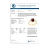 Image 2 : 1.12 CTW Garnet & Diamond Ring 10K Yellow Gold - REF-17A5X - 11232