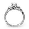 Image 2 : 0.90 CTW Certified VS/SI Diamond Solitaire Ring 18K White Gold - REF-154X5T - 14261