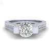 Image 2 : 2 CTW VS/SI Diamond Micro Pave Ring 18K White Gold - REF-290H9A - 36947