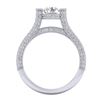 Image 4 : 2 CTW VS/SI Diamond Micro Pave Ring 18K White Gold - REF-290H9A - 36947