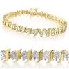 Image 1 : 4.0 CTW Certified VS/SI Diamond Bracelet 10K Yellow Gold - REF-268Y2K - 13014