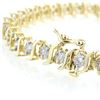 Image 2 : 4.0 CTW Certified VS/SI Diamond Bracelet 10K Yellow Gold - REF-268Y2K - 13014