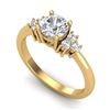 Image 1 : 1 CTW VS/SI Diamond Solitaire Ring 18K Yellow Gold - REF-227X3T - 36937