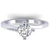 Image 1 : 1 CTW Certified VS/SI Diamond Solitaire Ring 14K White Gold - REF-278H3A - 30396