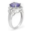 Image 2 : 4.25 CTW Tanzanite & Diamond Ring 18K White Gold - REF-141M8H - 14512