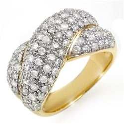 2.05 CTW Certified VS/SI Diamond Ring 14K Yellow Gold - REF-154H4A - 14358