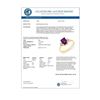 Image 2 : 1.16 CTW Amethyst & Diamond Ring 10K Yellow Gold - REF-17M5H - 13056