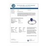 Image 3 : 1.02 CTW Blue Sapphire & Diamond Ring 18K White Gold - REF-43H6A - 14108