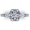 Image 1 : 1 CTW Solitaire Certified VS/SI Diamond Ring 14K White Gold - REF-287H3A - 38529