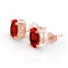 Image 1 : 2.0 CTW Garnet Earrings 14K Rose Gold - REF-12H2A - 10218