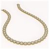 Image 2 : 37.60 CTW Cushion Diamond Designer Necklace 18K Yellow Gold - REF-6959X6T - 42715