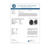 Image 3 : 18.0 CTW Oval Black Diamond Stud Designer Earrings 18K White Gold - REF-384W5F - 32337