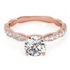 Image 1 : 1.15 CTW Certified VS/SI Diamond Solitaire Ring 18K Rose Gold - REF-186A9X - 27475