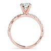 Image 5 : 1.15 CTW Certified VS/SI Diamond Solitaire Ring 18K Rose Gold - REF-186A9X - 27475