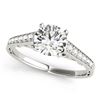 Image 2 : 1.1 CTW Certified VS/SI Diamond Solitaire Ring 18K White Gold - REF-184A4X - 27513