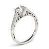 Image 4 : 1.1 CTW Certified VS/SI Diamond Solitaire Ring 18K White Gold - REF-184A4X - 27513