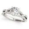 Image 2 : 1.5 CTW Certified VS/SI Diamond Solitaire 2Pc Wedding Set 14K White Gold - REF-378X2T - 31889