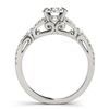 Image 4 : 1.5 CTW Certified VS/SI Diamond Solitaire 2Pc Wedding Set 14K White Gold - REF-378X2T - 31889