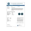 Image 3 : 2.50 CTW Certified Intense Blue SI Diamond Solitaire Stud Earrings 10K Rose Gold - REF-279W2F - 3310