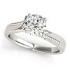 Image 1 : 1.18 CTW Certified VS/SI Diamond Solitaire Ring 18K White Gold - REF-381F3N - 27909