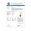 Image 2 : 1.02 CTW Emerald & Diamond Pendant 10K Yellow Gold - REF-9T3M - 14199