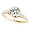Image 1 : 1.46 CTW Certified VS/SI Diamond Solitaire Ring 18K Yellow Gold - REF-373N6Y - 27575