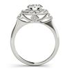 Image 2 : 1.5 CTW Certified VS/SI Diamond Solitaire Halo Ring 18K White Gold - REF-404H4A - 26311