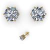 Image 2 : 2.0 CTW Certified VS/SI Diamond Stud Solitaire Earrings 18K Yellow Gold - REF-490Y4K - 35845