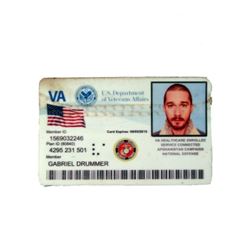 Man Down Gabriel Drummer (Shia LaBeouf) ID Card Movie Props
