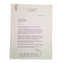 Howard Hughes Handwritten Original Collier's Article