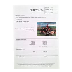 Mortdecai (Johnny Depp) Sale Sheet Movie Props