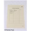 Image 1 : Inglourious Basterds 'Bon de Livraison' Paperwork Movie Props