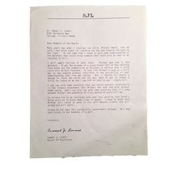 Halloween 2 Dr. Loomis (Malcolm McDowell) Letter Movie Props