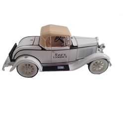 ERTL 1930 Ford Model A Roadster Bank - See's Candies