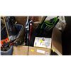 Image 1 : BOX OF NEW SPORTS EQUIPMENT AND GLOW IN THE DARK BASKETBALL ETC