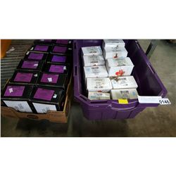 TOTE AND BOX OF WALL ANCHORS AND LAG EXPANSION SHIELDS