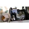 Image 2 : 2 BOXES OF KITCHEN ITEMS, TUPPERWARE, AND WASTE BINS