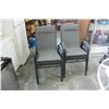 Image 2 : 6 BLACK PATIO CHAIRS
