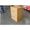 Image 2 : WOOD 2 DRAWER FILING CABINET