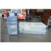 Image 2 : 2 UNDER BED STORAGE CONTAINERS AND PLASTIC ORGANIZER
