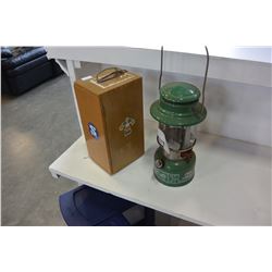 BUSHNELL MODEL 500 MICROSCOPE AND COLEMAN LANTERN