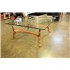 Image 2 : GLASS TOP COFFEE TABLE