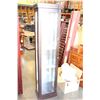 Image 1 : 6 FOOT TALL MODERN DARK FINISH GLASS DOOR DISPLAY CABINET